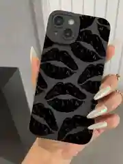 Угольный iphone 13, Айфон 13 чехол матовый с объёмный с принтом для iPhone 13