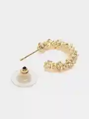 Серьги кольца винтажные средние