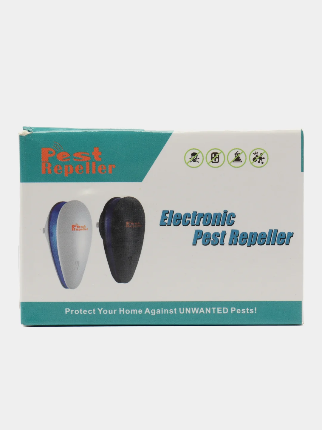 Белый отпугиватель насекомых и грызунов, ультразвуковой: Electronic Pest Repelling - Защита 24/7