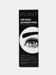 POINT. Крем-краска для бровей и ресниц, Чёрный, 50/30 мл