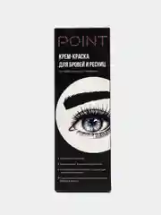 POINT. Крем-краска для бровей и ресниц, Чёрный, 50/30 мл