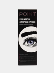 POINT. Крем-краска для бровей и ресниц, Коричневый , 50/30 мл