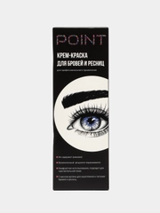 POINT. Крем-краска для бровей и ресниц, Графит (Пепел) , 50/30 мл