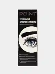 POINT. Крем-краска для бровей и ресниц, Графит (Пепел) , 50/30 мл