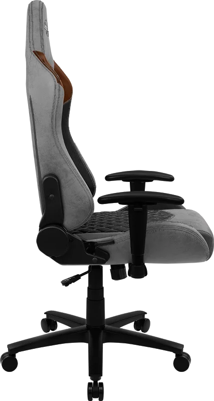 Кресло Aerocool DUKE Tan Grey (150кг, ткань AeroSuede, 2 подушки, 2D подлокотник)