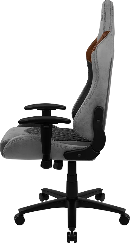 Кресло Aerocool DUKE Tan Grey (150кг, ткань AeroSuede, 2 подушки, 2D подлокотник)
