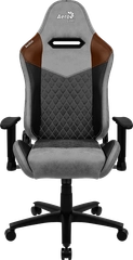 Кресло Aerocool DUKE Tan Grey (150кг, ткань AeroSuede, 2 подушки, 2D подлокотник)