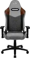 Кресло Aerocool DUKE Tan Grey (150кг, ткань AeroSuede, 2 подушки, 2D подлокотник)