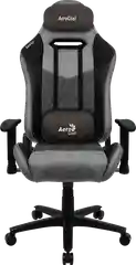 Кресло Aerocool DUKE Ash Black (150кг, ткань AeroSuede, 2 подушки, 2D подлокотник)