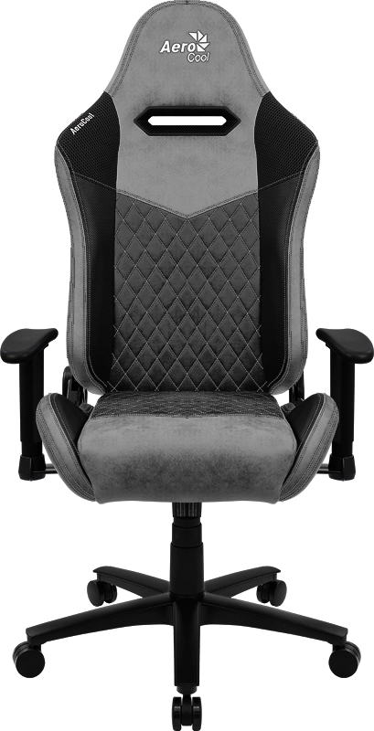 Кресло Aerocool DUKE Ash Black (150кг, ткань AeroSuede, 2 подушки, 2D подлокотник)