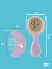 Лавандовый щетка Расческа для новорожденных с мягкой щетиной + гребешок