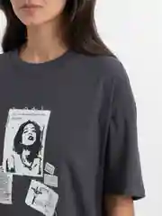 Oversized футболка, в сером оттенке, Faces