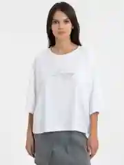 Белый футболка женская
