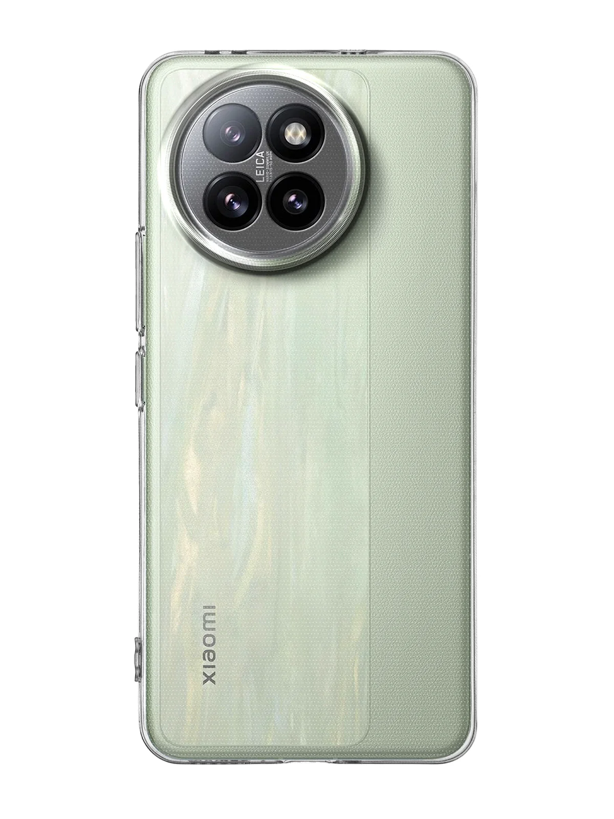 Прозрачный чехол для Xiaomi Civi 4 Pro силиконовый BROSCORP матовый / прозрачный, бортик защита камер