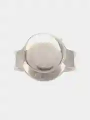 Серый моно-серьга из серебра , 1 штука