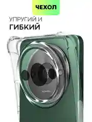 Белый противоударный чехол для Xiaomi Redmi A3/ POCO C61 силиконовый BROSCORP, усиленные углы