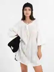 Платье длины мини, белое, в стиле Boho