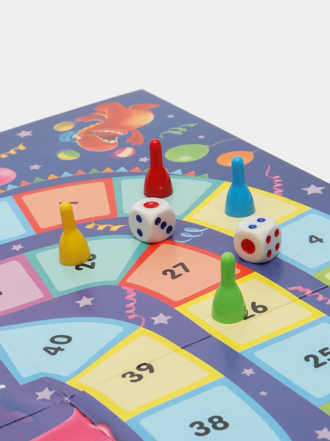 Настольная игра для детей Весёлые ходилки 4 в 1 (раскраска)