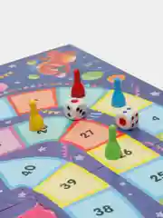 Настольная игра для детей Весёлые ходилки 4 в 1 (раскраска)