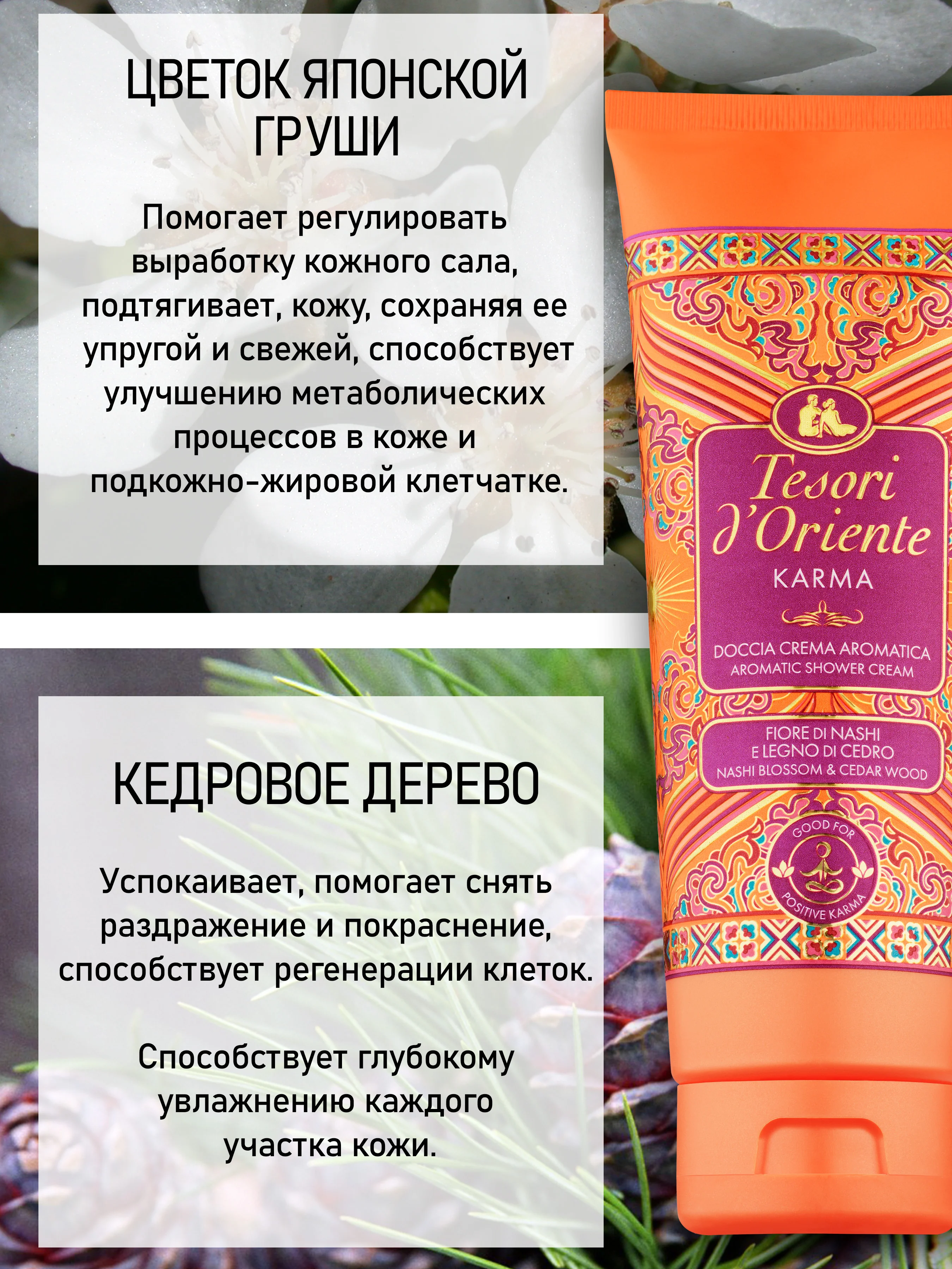 Парфюмированный гель для душа Karma 250 мл