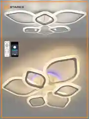 Управляемая потолочная светодиодная люстра с пультом Estares AZALIA 100W  RGB,до 25 кв.м