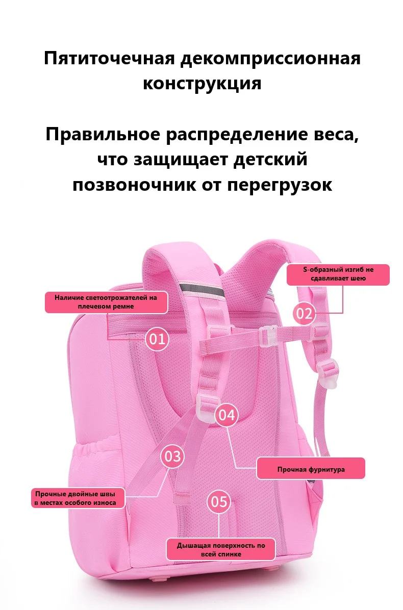 Индиго школьный рюкзак для девочек / для мальчиков, школьный ранец, портфель для 1-4 класса