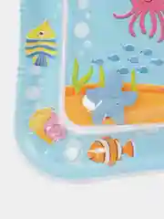 Голубой детский водный коврик, игровой, развивающий, надувной