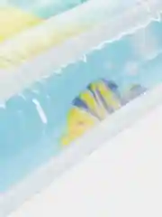 Голубой детский водный коврик, игровой, развивающий, надувной