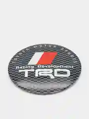 Угольный наклейки на диски, колпаки TRD Toyota Racing Development сферические, 56 мм, 4 штуки