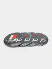 Угольный наклейки на диски, колпаки TRD Toyota Racing Development сферические, 56 мм, 4 штуки