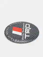 Угольный наклейки на диски, колпаки TRD Toyota Racing Development сферические, 56 мм, 4 штуки