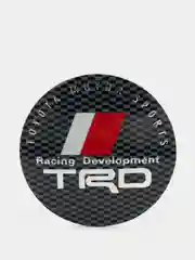 Угольный наклейки на диски, колпаки TRD Toyota Racing Development сферические, 56 мм, 4 штуки