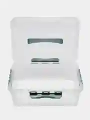 Бирюзовый ящик для хранения с замками и ручкой "GRAND BOX"