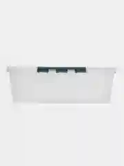 Бирюзовый ящик для хранения с замками и ручкой "GRAND BOX"