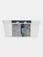 Бирюзовый ящик для хранения с замками и ручкой "GRAND BOX"