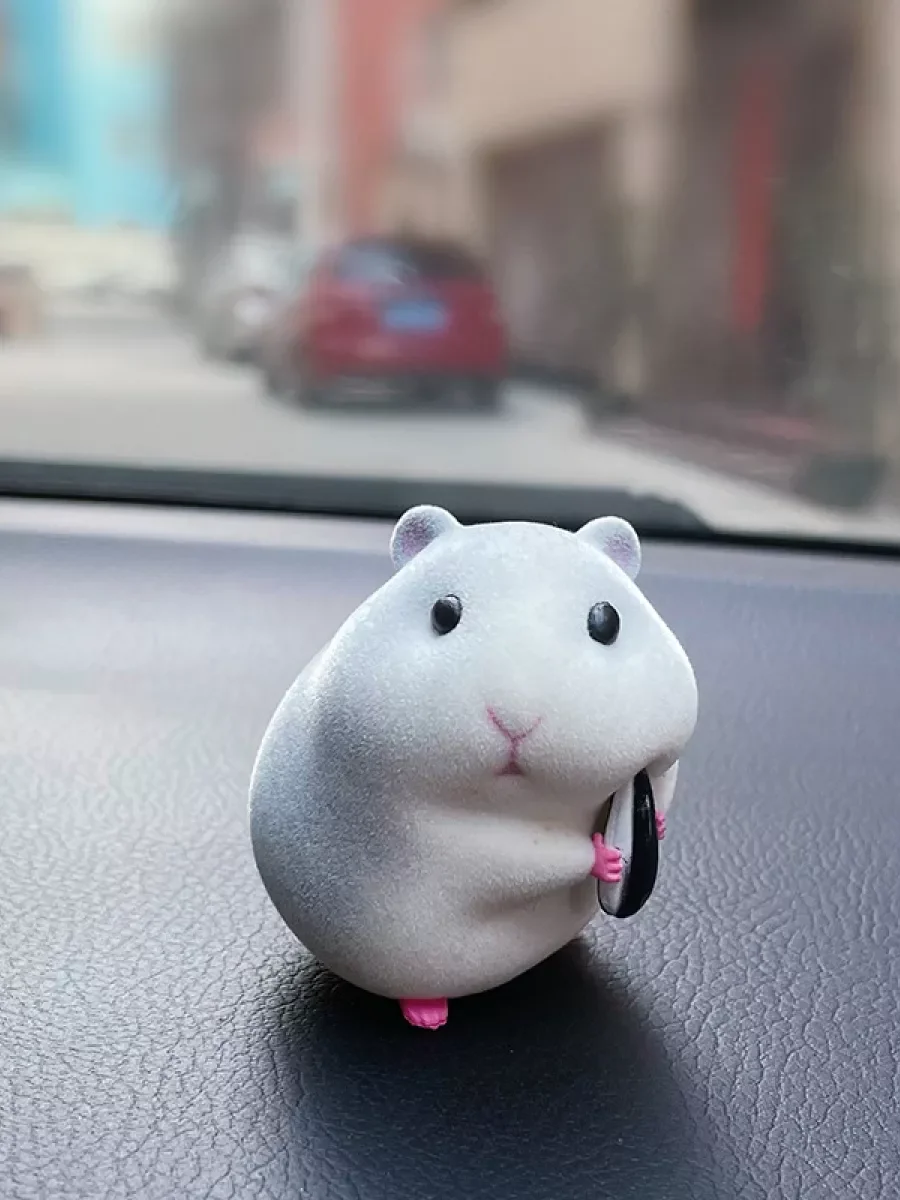 Черный игрушка хомячок аниме фигурка
