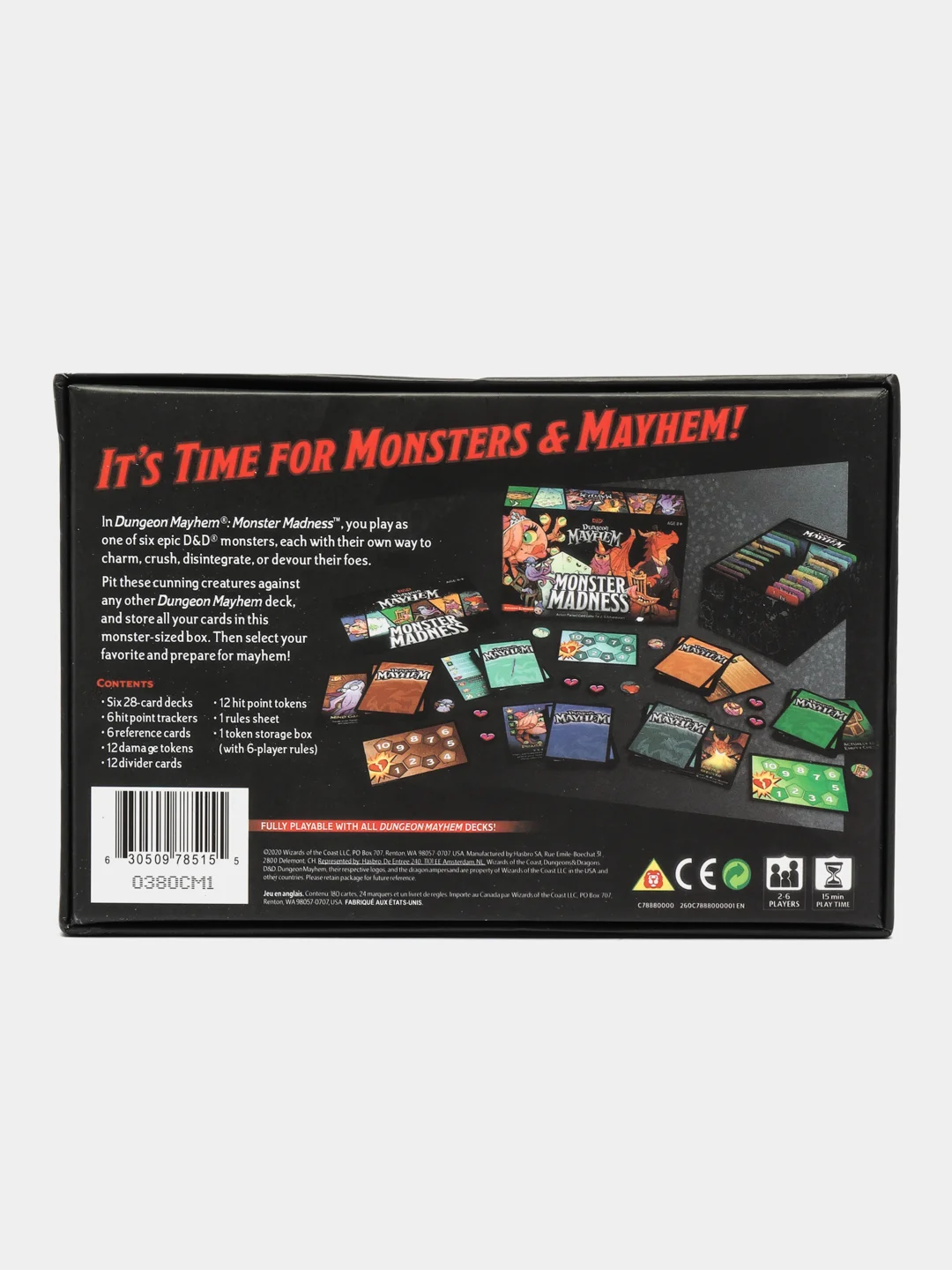 Dungeons & Dragons. Dungeon Mayhem: Monster Madness настольная игра, ДнД, DnD