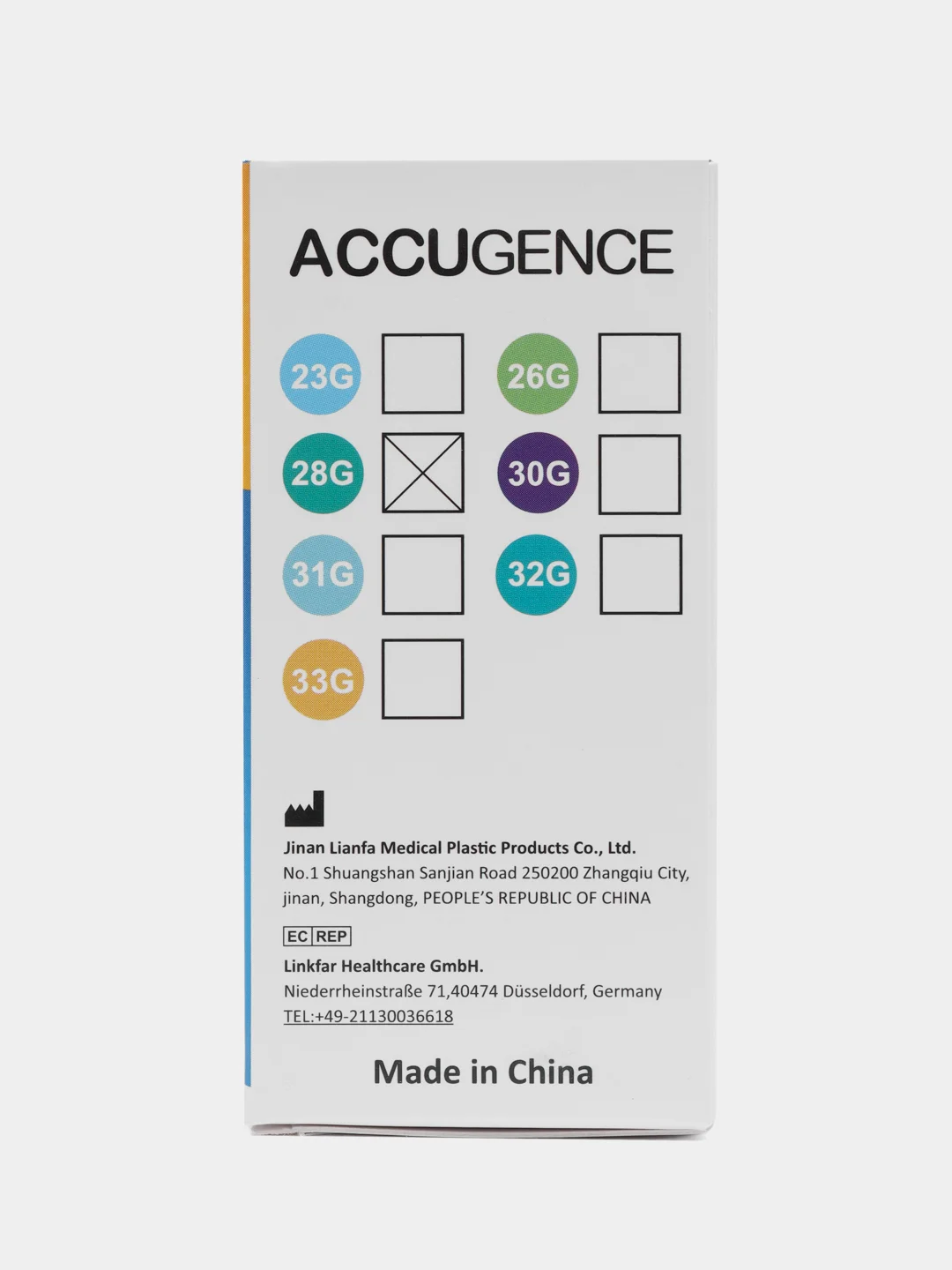 Ланцеты универсальные ACCUGENCE, 100 шт(28G)