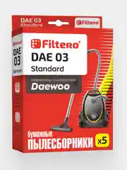 Мешки-пылесборники Filtero DAE 03 Standard для пылесосов DAEWOO, бумажные, 5 штук