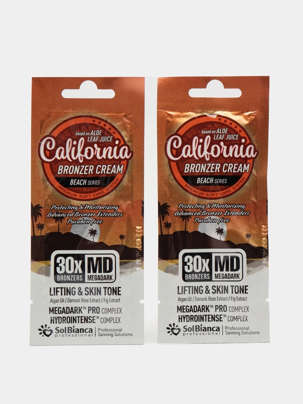 SolBianca California крем для загара в солярии, саше 1шт=15мл, Саше 1штука и 2шт