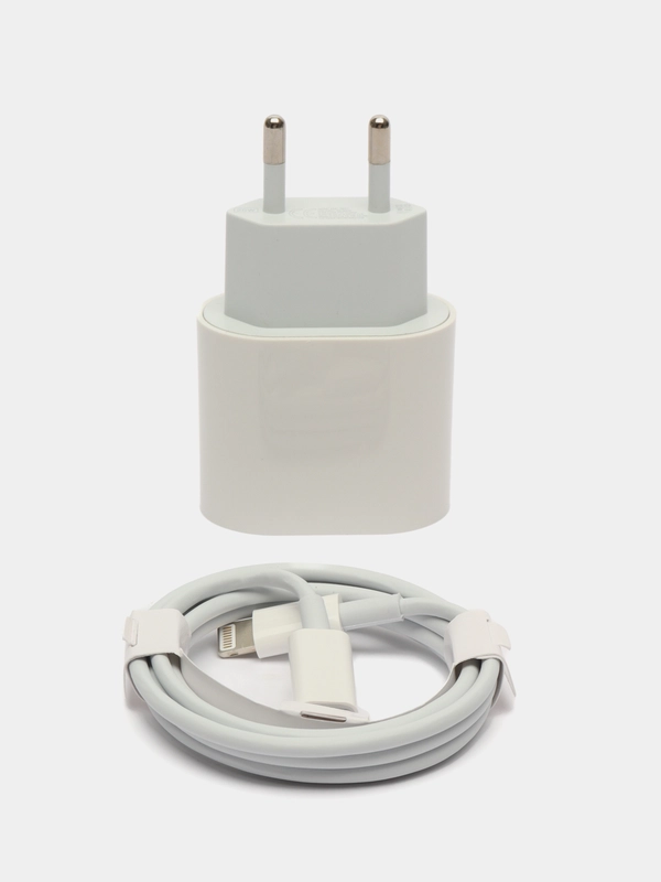 Зарядное устройство, блок питания с кабелем Type-C/Lightning для iPhone