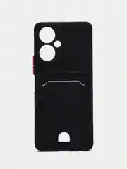 Черный чехол Tecno Camon 19 / 19 Pro / Техно Камон 19 / 19 Про, с карманом для карт