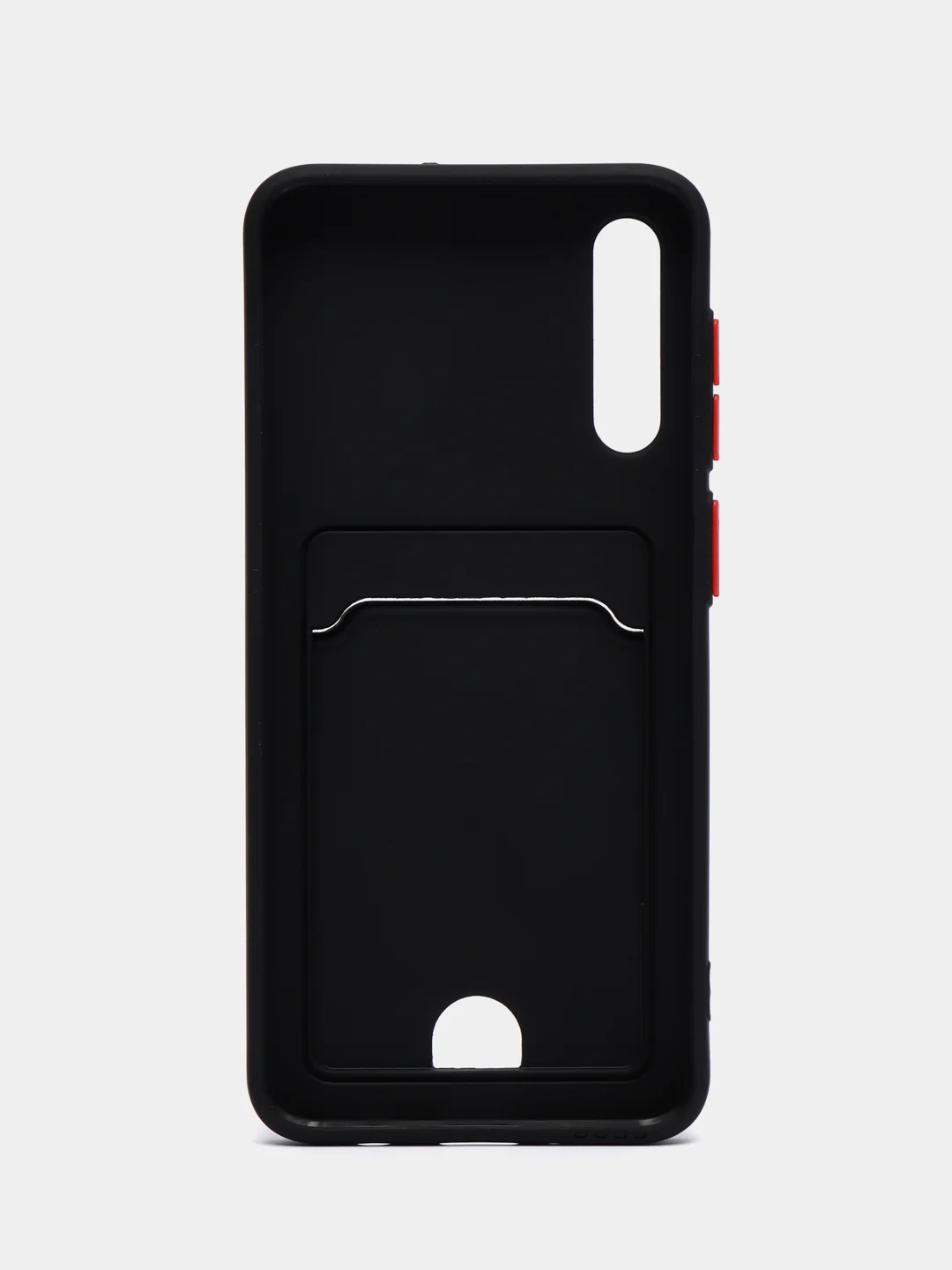 Черный чехол для Samsung Galaxy A50 / A30S / A50S (Самсунг А50 А30С А50С), с карманом для карт