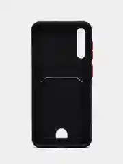 Черный чехол для Samsung Galaxy A50 / A30S / A50S (Самсунг А50 А30С А50С), с карманом для карт