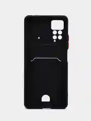 Черный чехол Xiaomi Redmi Note 12 Pro 4G/Note 11 Pro 4G/Poco X4 pro с карманом для карт