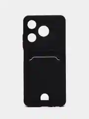 Чехол для Tecno Spark 10 / Spark 10C, Техно Спарк 10 / 10С с карманом для карт