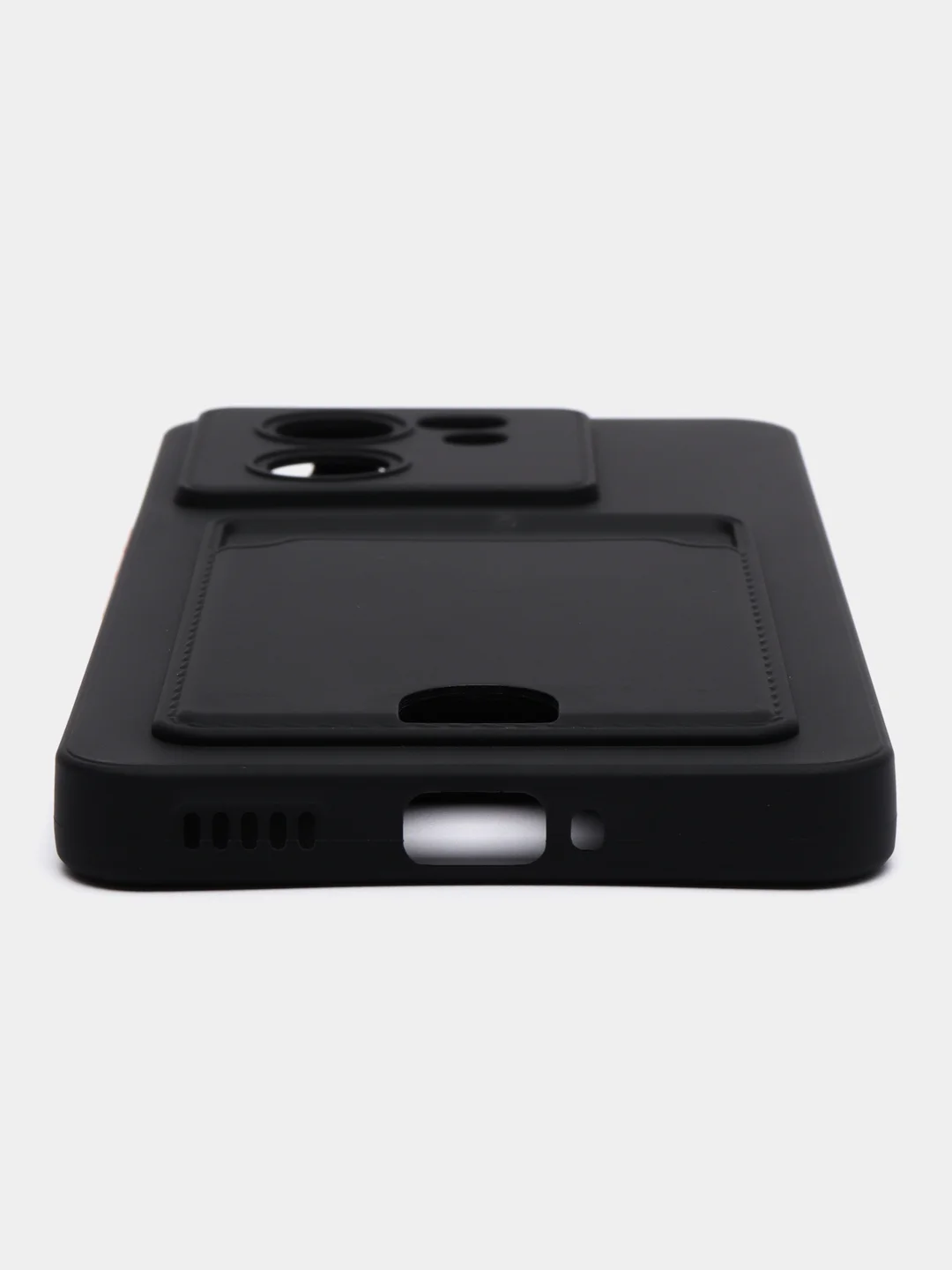 Черный чехол для Xiaomi 13T / 13T Pro (Сяоми 13Т / 13Т Про), с карманом для карт