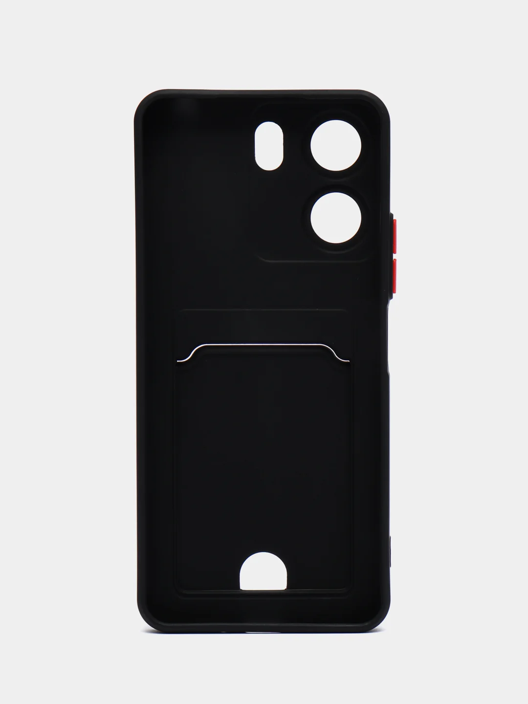 Черный чехол Xiaomi Redmi 13C/Poco C65 (Сяоми Редми), с карманом для карт