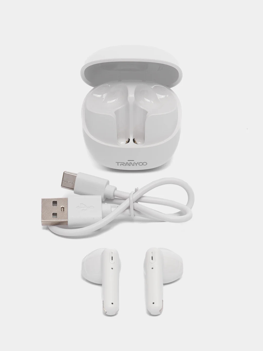 Молочный беспроводные наушники Tranyoo TM26 / TM27 / TM2 Wireless Stereo Earphone TWS