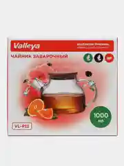 Чайник заварочный с бамбуковой крышкой Valleya, 1000 мл